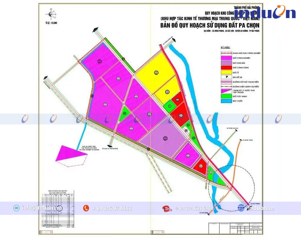 Bản đồ quy hoạch Khu công nghiệp An Dương - Hải Phòng