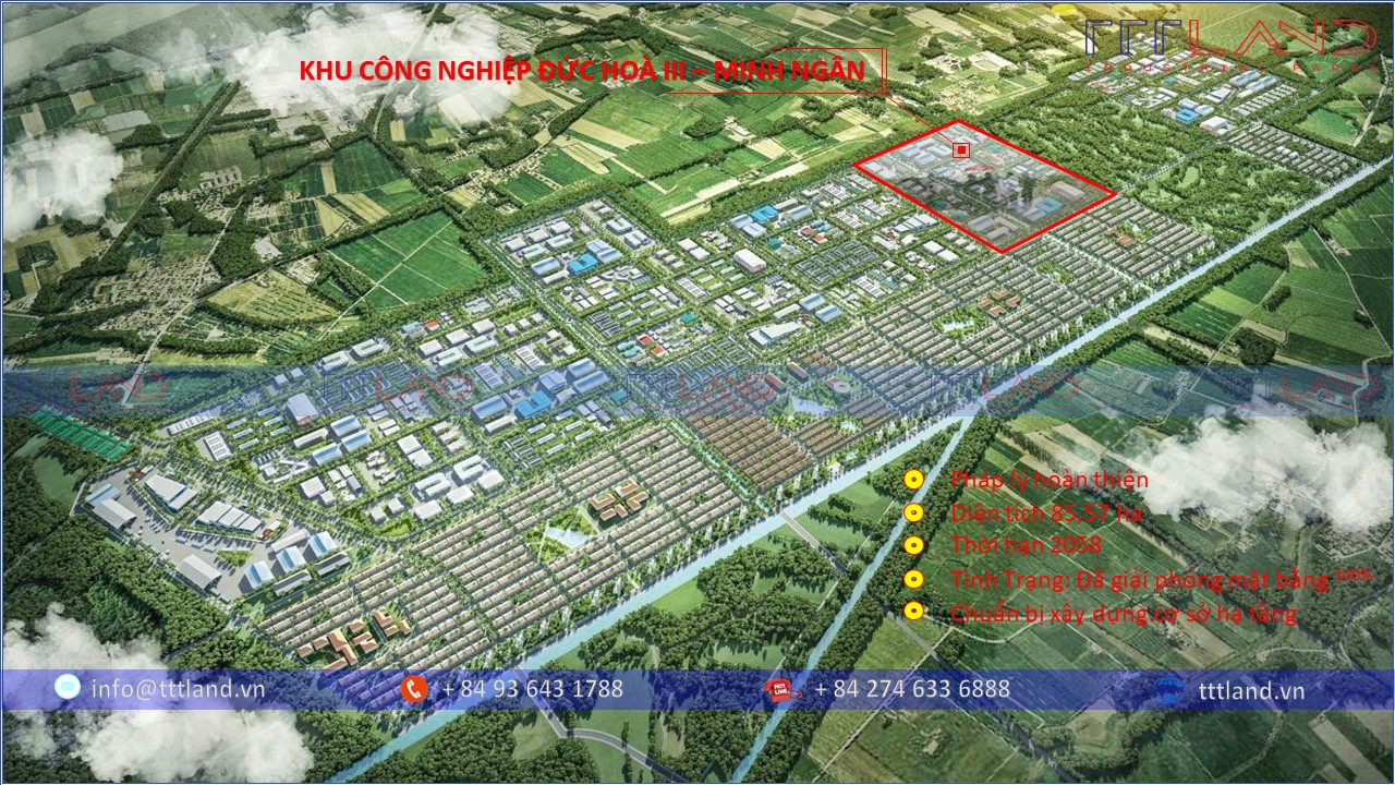 Khu Công Nghiệp Đức Hoà III - Minh Ngân - Tỉnh Long An - INDUON