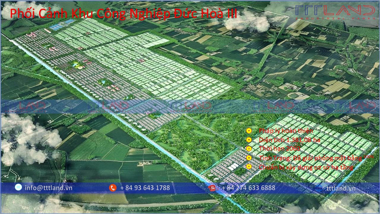 Phối Cảnh Khu Công Nghiệp Đức Hoà III - Tỉnh Long An - INDUON